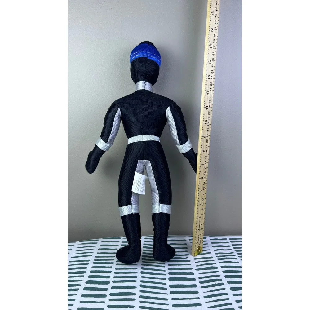 2000s Disney Store Power Rangers Operation Overdrive Black Ranger Plush 15 Inch